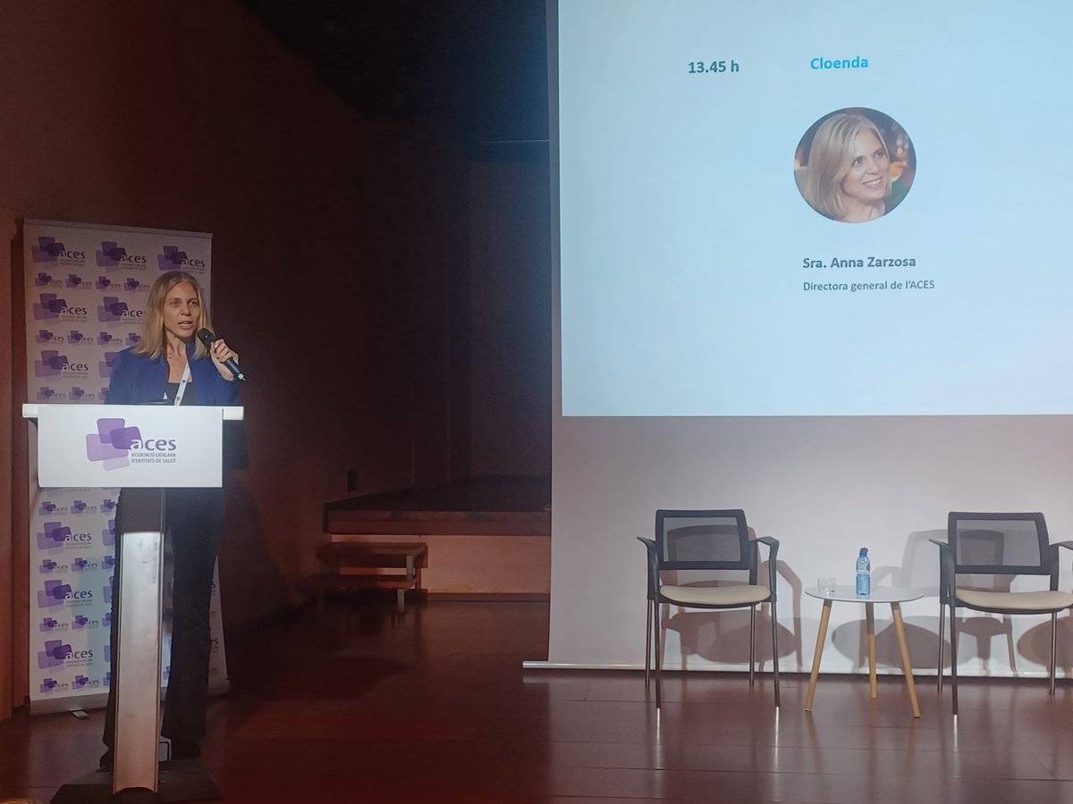 ACEScat's tweet photo. @annazarzosa, directora general de l'@ACEScat clausura el Simposi i destaca el gran nivell de les ponències.

👏 Agraeix l'assistència a totes les persones que ens han acompanyat en aquest gran esdeveniment i convida a retrobar-nos al Simposi de l'any vinent!!

#SimposiIA https://t.co/vgA7waMrnB