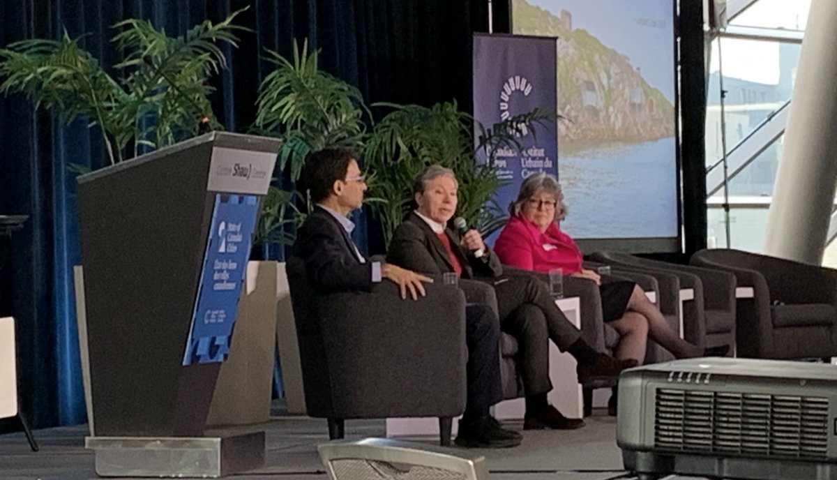 Delighted to hear Zita Cobb from Shorefast speak at the State of Canadian Cities — Nature and culture are the two great garnets of human life. #SOCC2023 <a href="/CANURB/">Canadian Urban Institute</a>