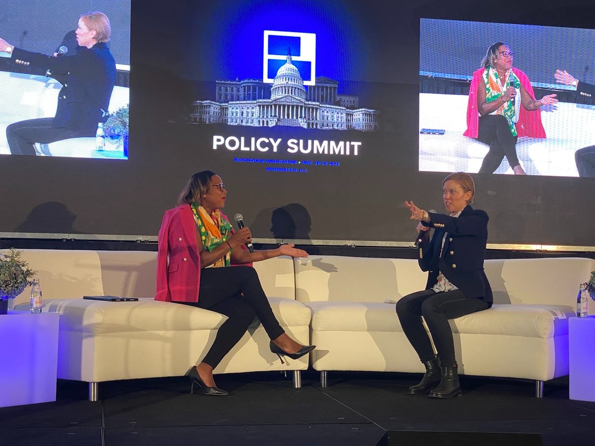 We’re honored to welcome @CFTCjohnson to the #BAPolicySummit stage for our next session as she sits down with @GeorgiaQuinnEsq of @Anchorage