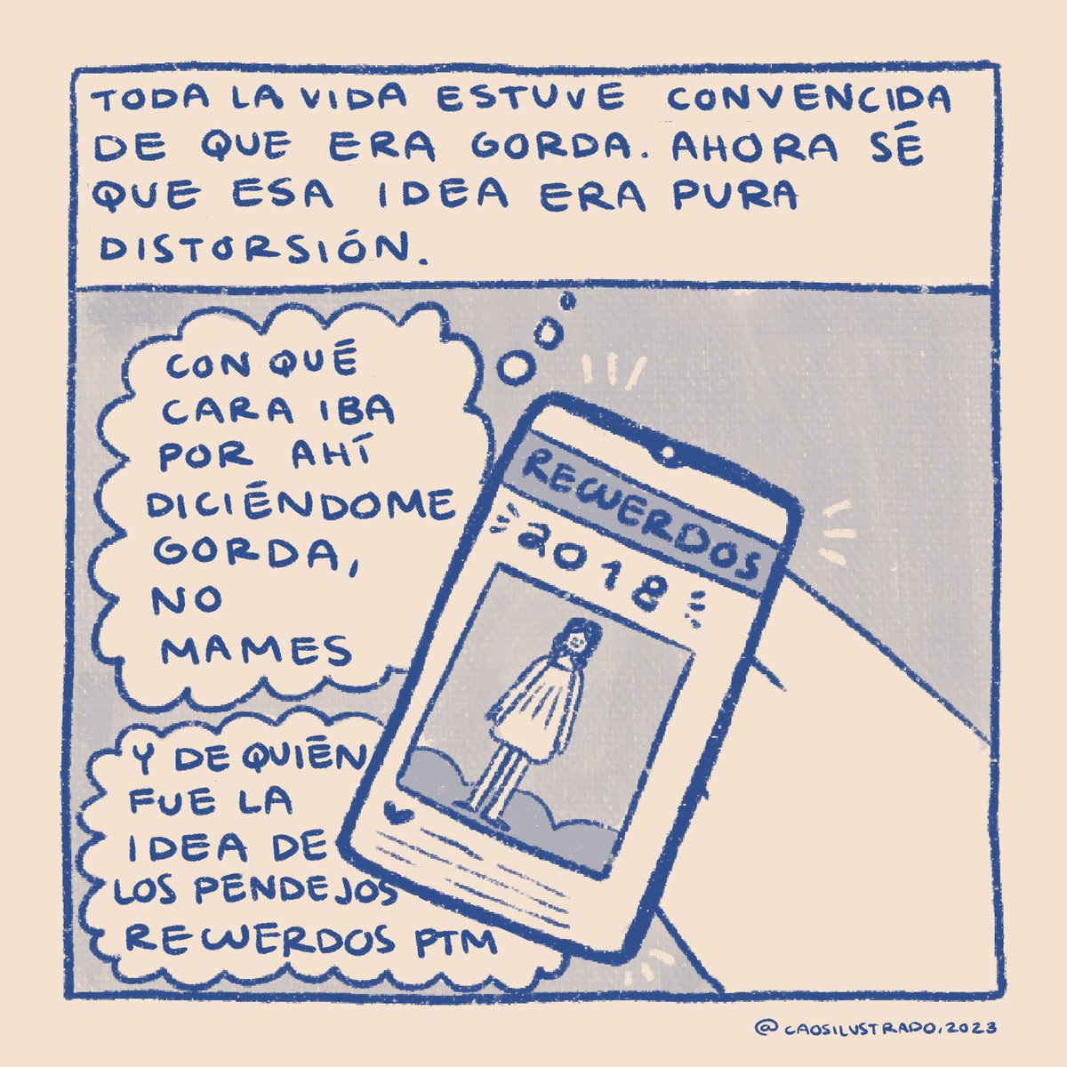 caosilustrado's tweet photo. Sobre un tema que nunca dejo de pensar. Perdón por no ser body positive 24/7 supongo :(  1/3 https://t.co/d8nrXA6X07