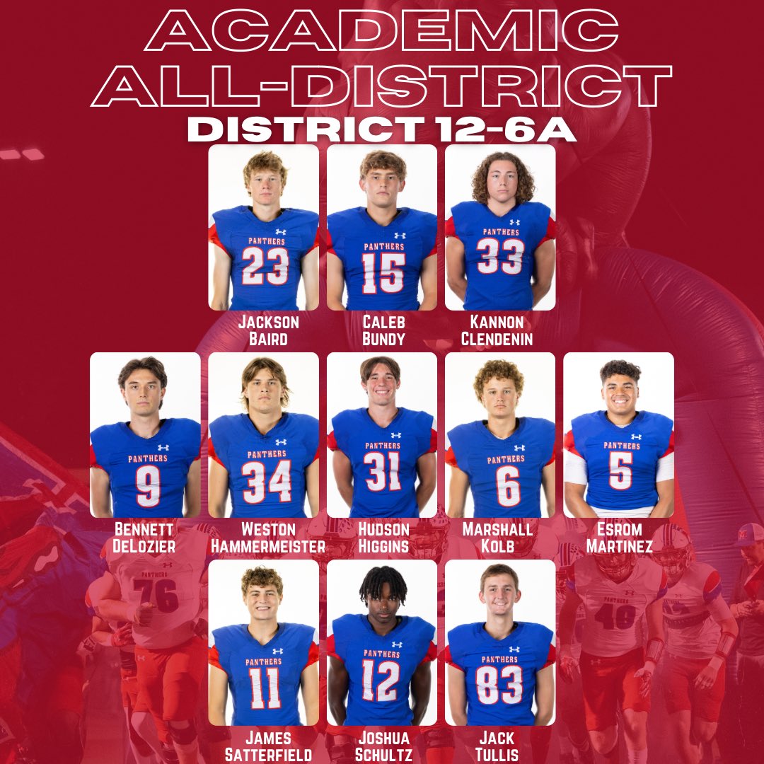 Congratulations to our Academic All District players! #panthernation #unity