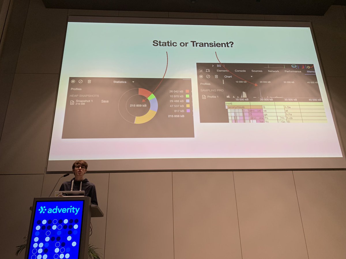 So excited about this deep dive into memory profiling complex React applications by @giuliozausa at our meetup today