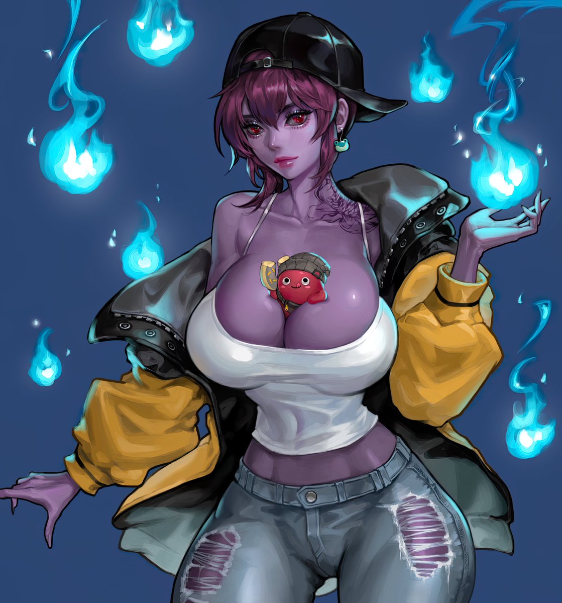 ZhuFPV's tweet photo. Another day, another thirst trap.
Art by @ddudungddu 
(Obligatory @Portalcoin) https://t.co/FpZu0yC8jE