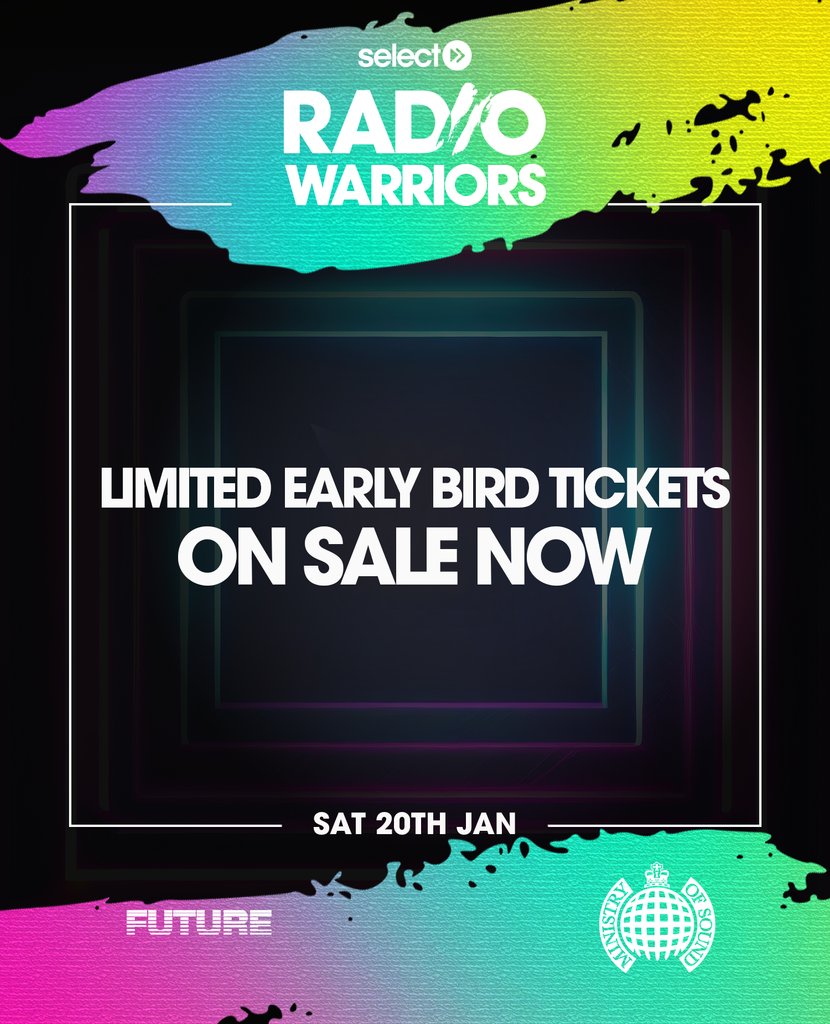 SelectRadioApp's tweet image. Chicago Fiyahhhh! 🔥⁠
⁠
The one and only @genefarris will be joining us direct from Chicago for our Radio Warriors 1st Birthday Party at @ministry_club on 20/01/24
⁠
Window for limited early bird tickets is now open!

⁠ministryofsound.com/club/events/20…

@thefutureldn