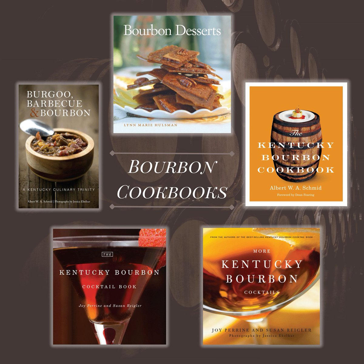 KentuckyPress's tweet photo. Stir up some holiday magic with our selection of bourbon recipe books—a symphony of flavors awaits your festive table 🥃 🍽️ https://t.co/aaR4fZ6Hcp Save with code FROSTY23 for 25% off at https://t.co/X94M8cZ2uk! Books in stock will deliver by Christmas if ordered by December 5 🎄 https://t.co/wrCoqxTReN