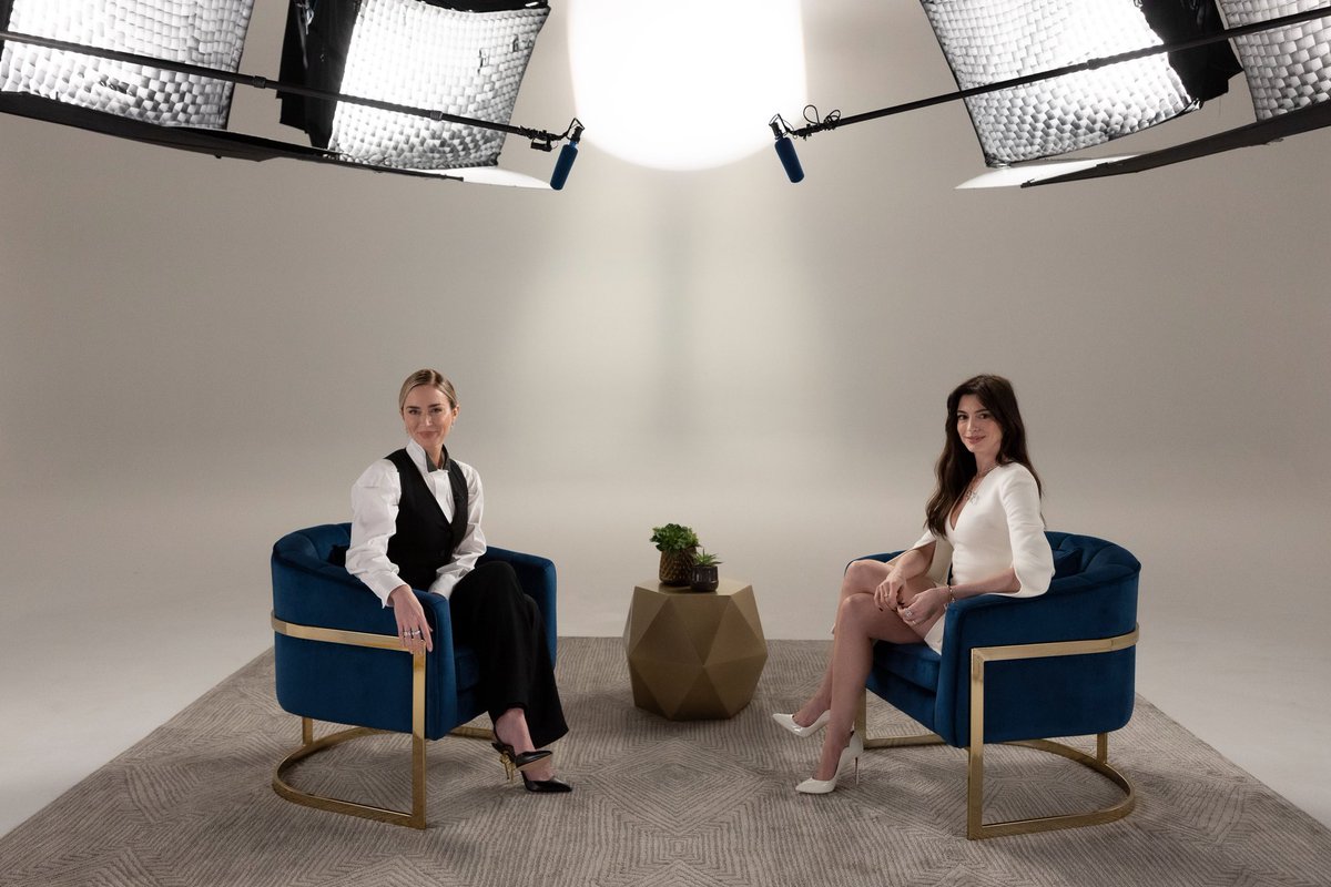 Emily Blunt and Anne Hathaway have been paired up for Variety’s Actors On Actors