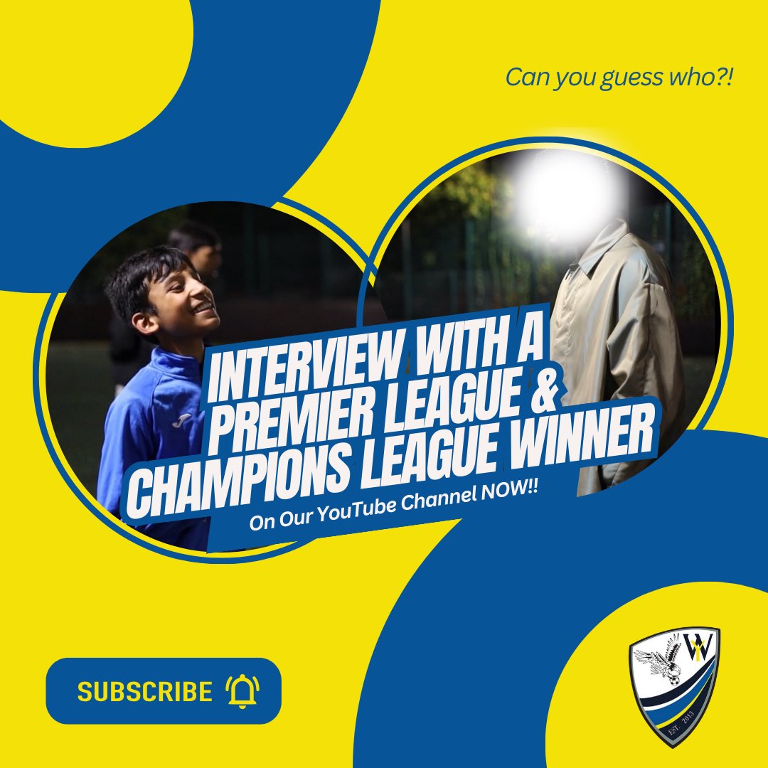Interview with a <a href="/premierleague/">Premier League</a> &amp; <a href="/ChampionsLeague/">UEFA Champions League</a> WINNER! 🎤

Can you guess who!? 🤔

Yasin, one of our u13 players, interviewed an ex-Chelsea player and it’s now LIVE on our YouTube channel, so go check it out! 🍿

youtube.com/watch?v=kwnFbW…