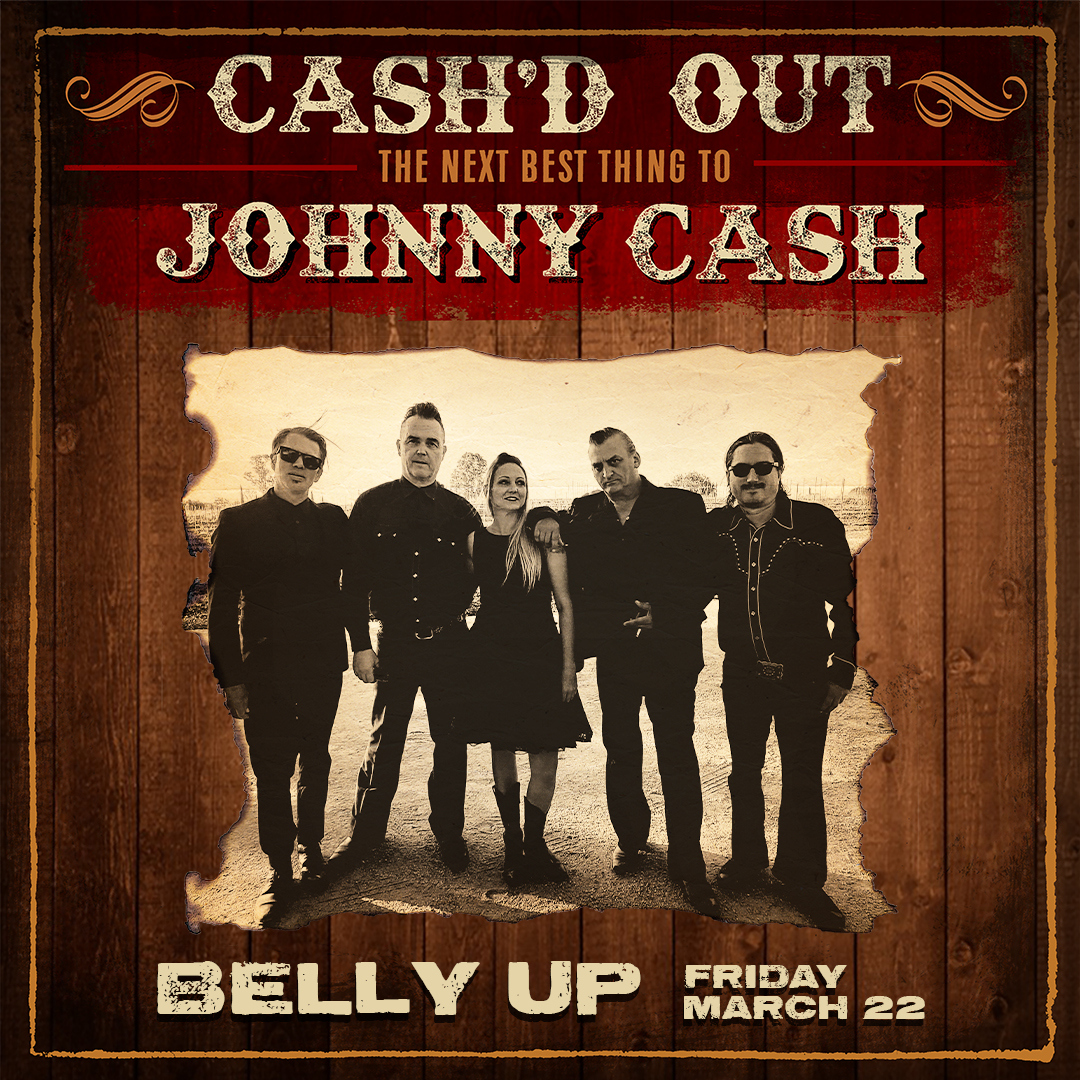 BellyUpMusic's tweet photo. Just Added! The ultimate Johnny Cash tribute @cashdoutband returns on March 22nd 🎙️
ON SALE: This Friday at 10AM https://t.co/36fT8kY8UE