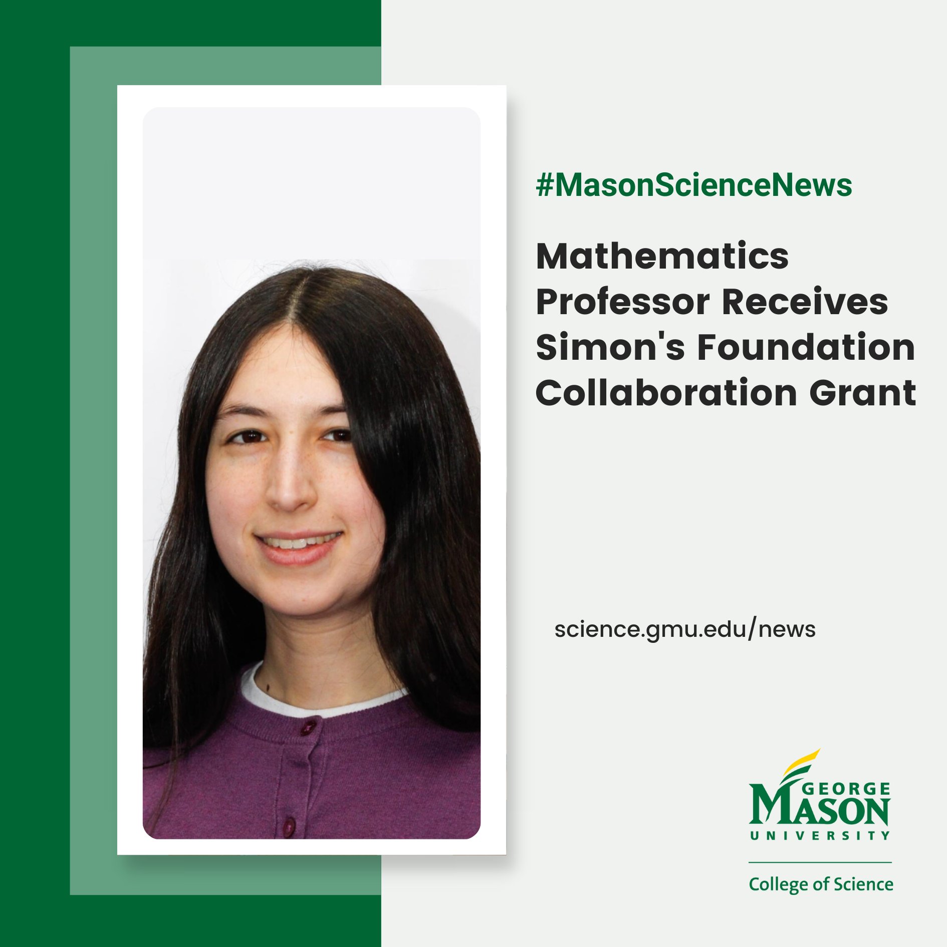 College of Science on X: “#MasonScience congratulates Rachel
