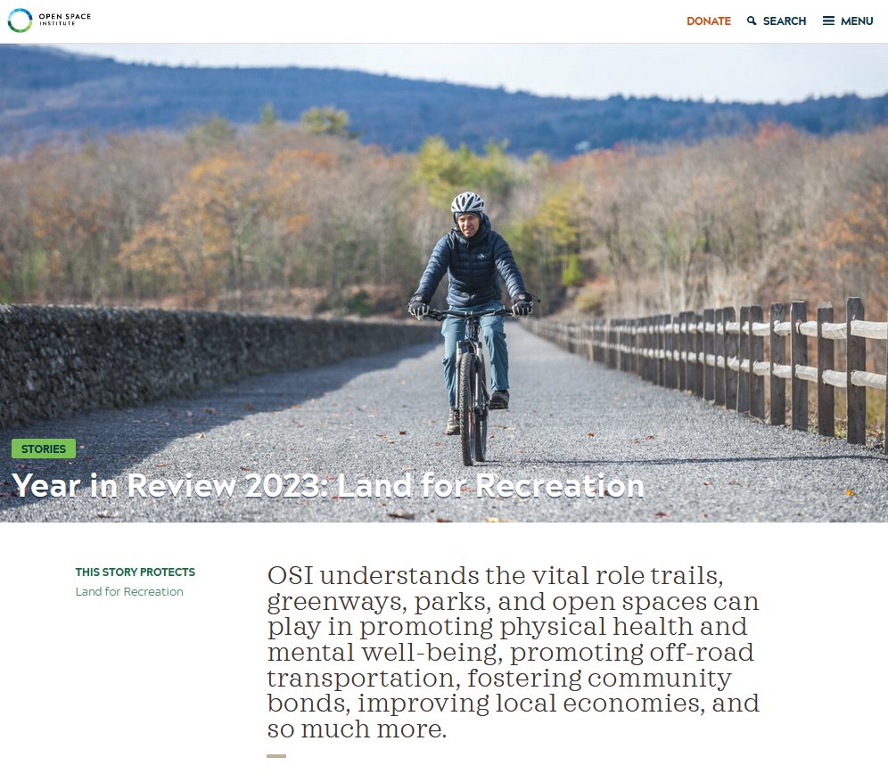 Our successes are YOUR successes. 💪

We’re celebrating the completion of transformative projects that improve public access to nature … work that would not be possible without people who love the outdoors, just like YOU! 

Celebrate with us : openspaceinstitute.org/stories/land-f…