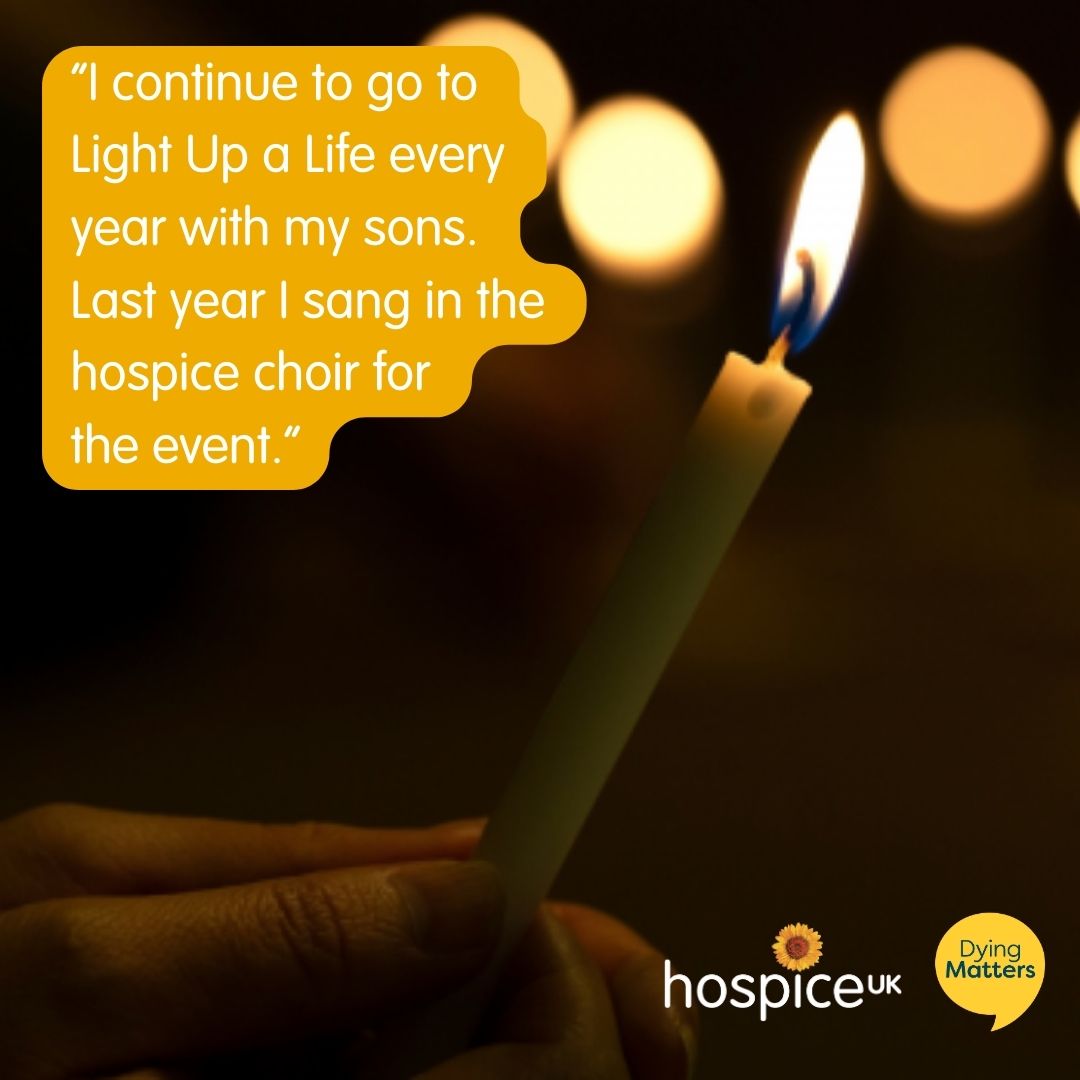'It was special to be in a room with others who were also remembering somebody they loved.' Grief isn't something to fix, diminish or take away. Judith and her sons attend @StBarnabasLinc's Light Up a Life event every year to remember George: ow.ly/6QvL50QcYwp