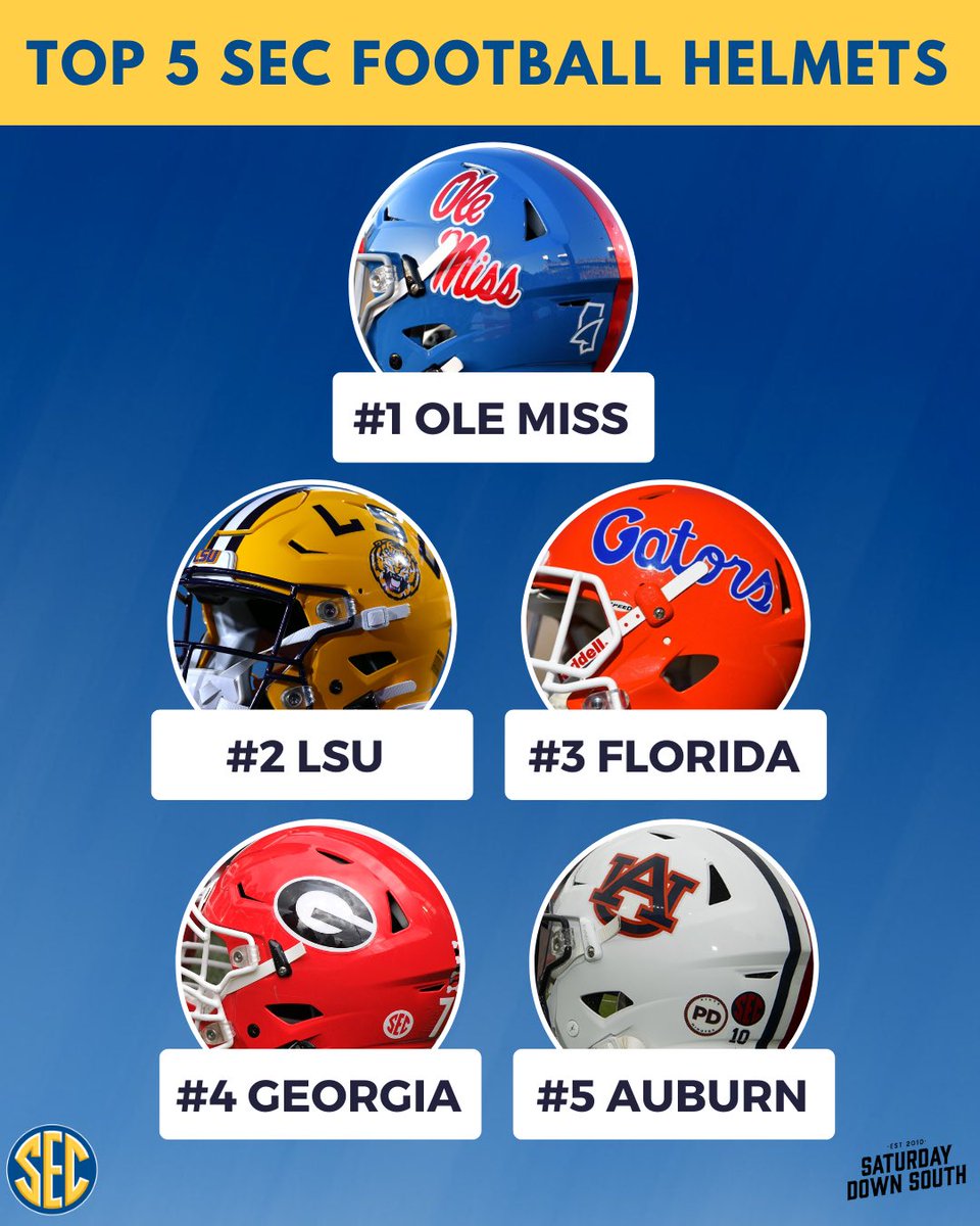 Our top 5 SEC helmets 🔥