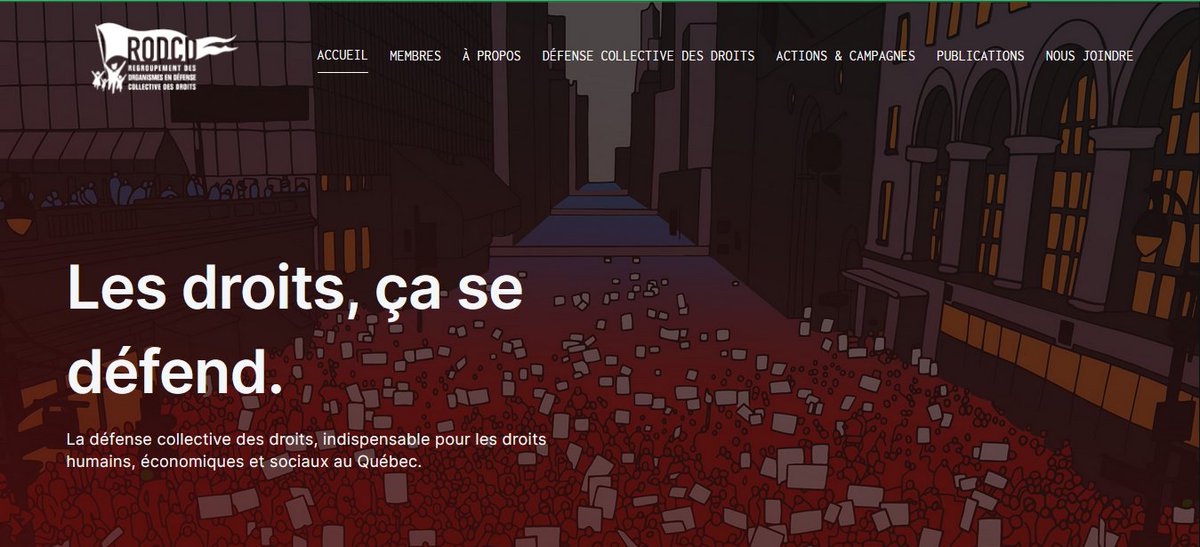 _RODCD's tweet image. NOUVEAU SITE WEB 🎉 | Le RODCD est extrêmement fier de présenter son nouveau site web, conçu par la firme Pilon design.

Merci  à tous ceux qui ont assisté à notre lancement en ligne ce midi ! Vous  pouvez aller l'explorer dès maintenant à defensedesdroits.com.