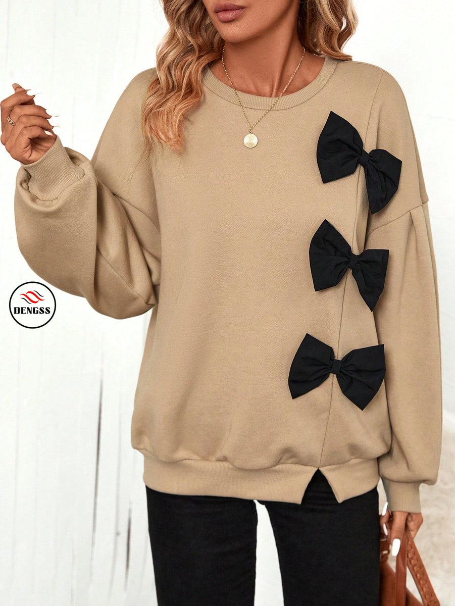 clothing66666's tweet photo. https://t.co/PIDOFf5v7F #DENGSS #fashion #style #love #instagood #like #beautiful #follow #clothing #model #beauty #happy #cute #shoes #shop #DENGSSFASHION
Color: Khaki Style: Casual Pattern Type: Colorblock Details: Big Bow, Bow Front Type: Pullovers Neckline: Round Neck Sle... https://t.co/IAJscQRtFa