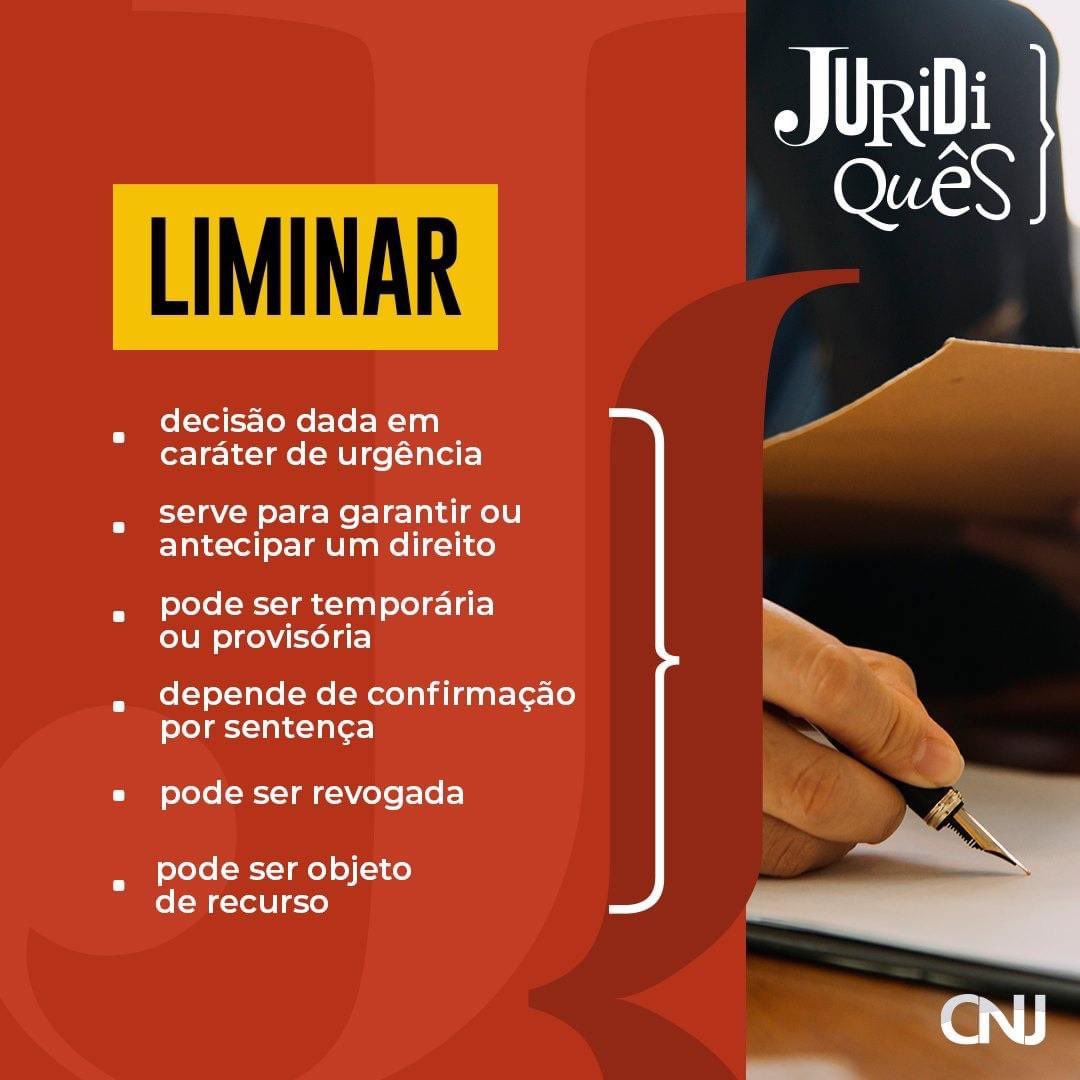 NiltonLimaAdv's tweet image. A tutela de urgência, mais conhecida como liminar, está prevista no Código Civil e é muito utilizada no meio jurídico. #liminar #tuteladeurgência
