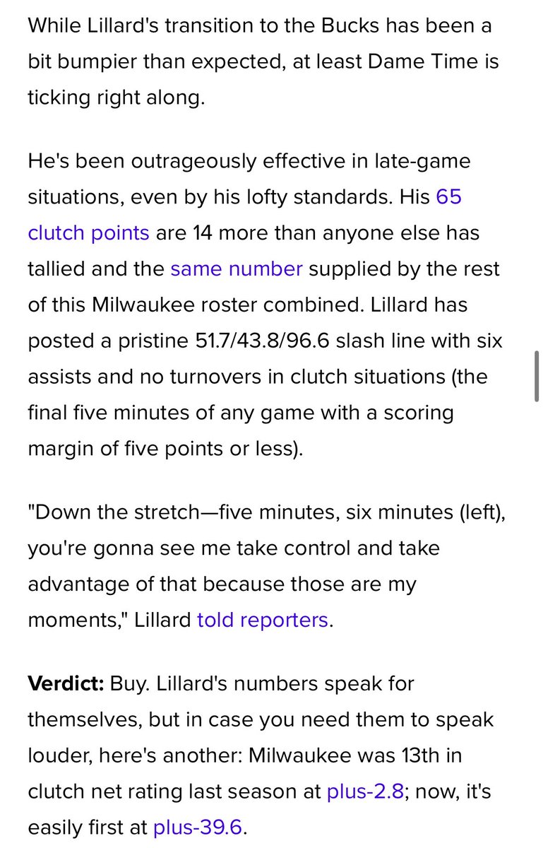 brookfielddeuce's tweet photo. ⌚️ 50/40/90 slash with 0 turnovers when the game is on the line… 

@Dame_Lillard  has the best clutch 🧬 in the world… and it’s not close. 

⌚️♾️ https://t.co/fHN3gQnBSd