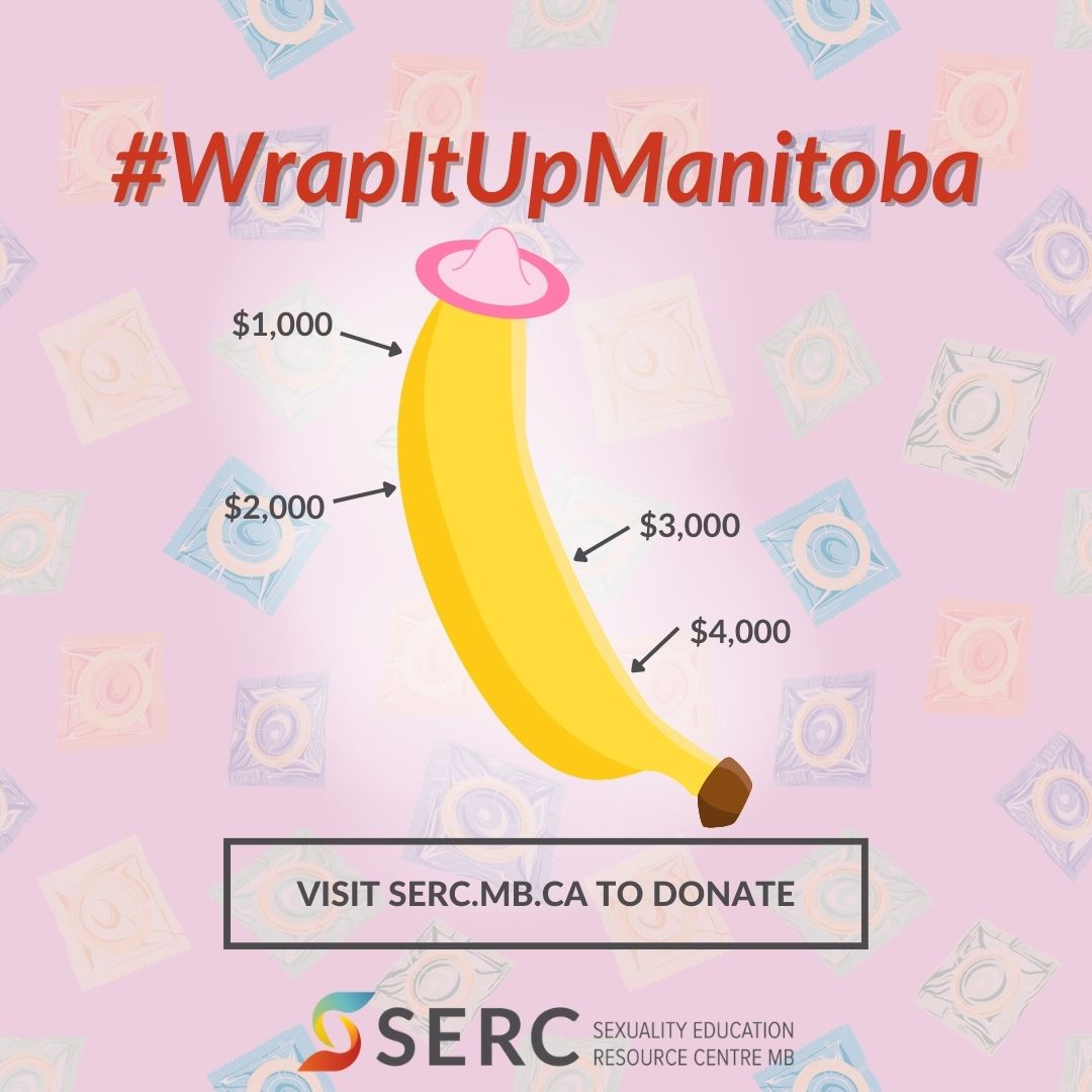 SERC_MB's tweet photo. As a leading sexual health organization in Manitoba, weβre here to remind you to #WrapItUpManitoba! And wrap up 2023 with a year-end donation to SERC
To donate, visit https://t.co/dHWtamyAUA
#WrapItUpManitoba #SERC #SERCMB #SexEdForAll #SexEdSavesLives #SaferSex https://t.co/DmMPiYT9vg