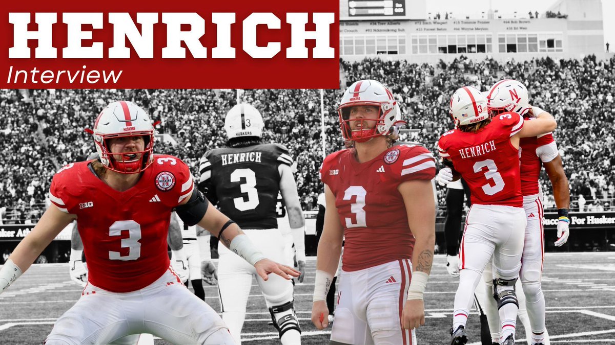 3 time Blackshirt & former Husker Captain, @NickHenrich_42, discusses his difficult decision to retire, playing for Tony White/the future, if Matt Rhule is the guy & what it’s like to play for Rhule, Nick’s favorite memory & expectations for year 2!! ➡️ bit.ly/48flwrh