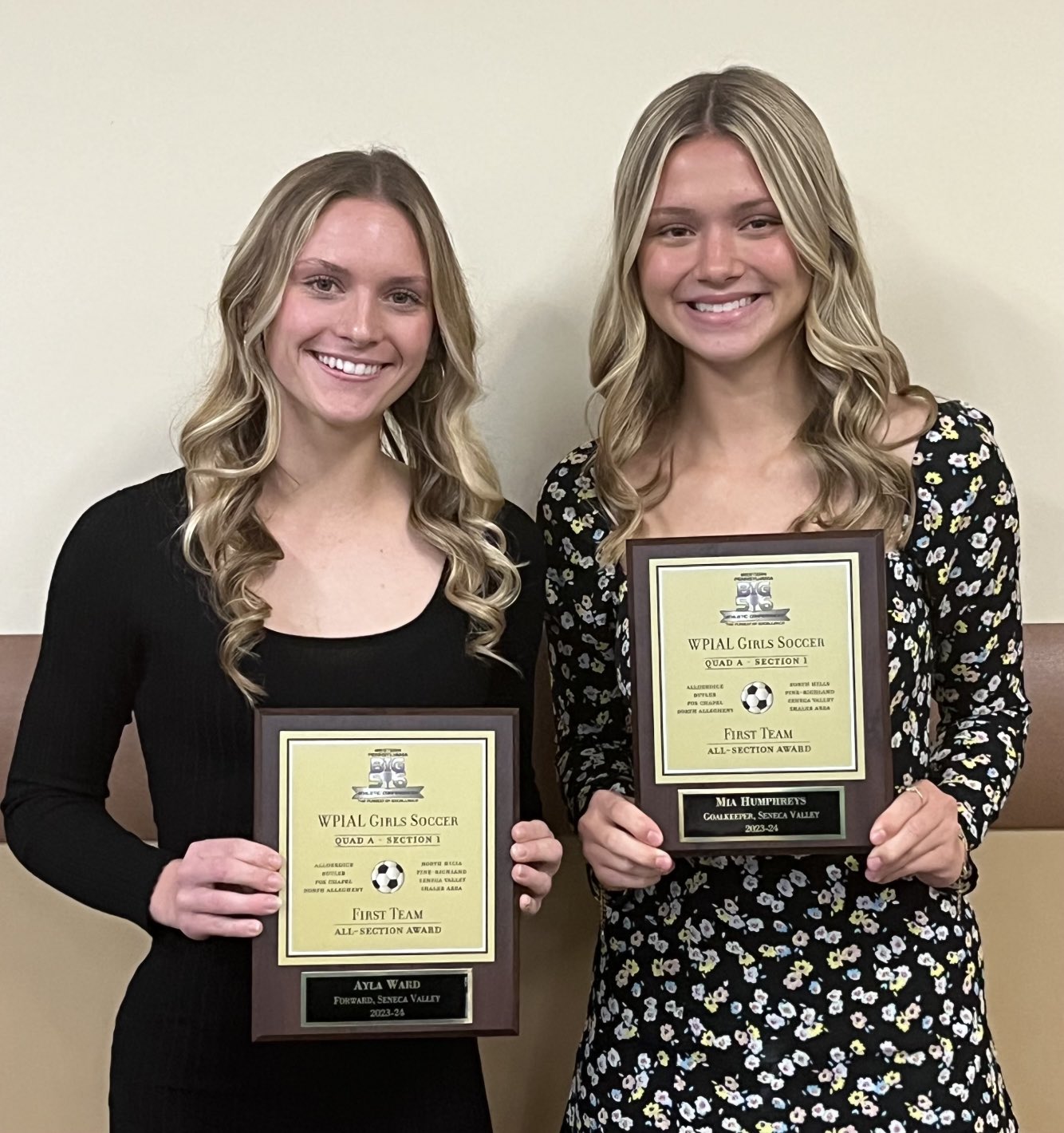 Seneca Valley Sports on X: Congrats Ayla Ward, Mia Humphreys & Karly  Majeski (missing in photo) honored today at the @Big56Conference fall  sports banquet as All-Big 56 1st team girls soccer performers