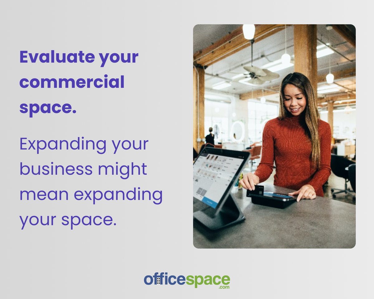 officespace's tweet photo. As tenants, it's essential to evaluate and plan for the expansion of your business thoughtfully. Assess your needs and anticipate future requirements. Is your space flexible enough to accommodate growth seamlessly? Take a closer look at your goals and needs to plan ahead. https://t.co/prZTGl8TYd
