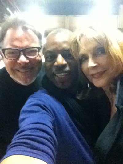 Selfie smiles! 😄📸😀😀 #roddenberry #tbt #StarTrek @jonathansfrakes @levarburton @gates_mcfadden