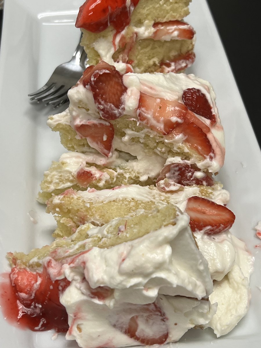 This morning we Pugged HHS Culinary Teacher Betsy Slemmons, our 1st CTE teacher to be Pugged twice! When we went by today, her students were making strawberry shortcake so we were thrilled when they shared with us! #youvebeenpugged <a href="/HHSCTE23/">HHS CTE</a>
