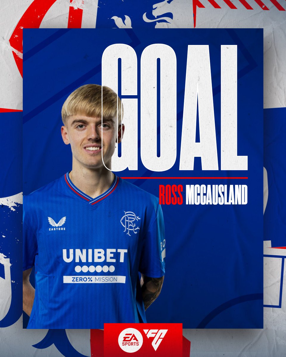 👊 A first #RangersFC goal for Ross McCausland 💙