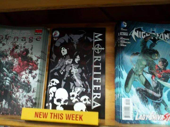 Throwback to 11 years ago when my comic Mortifera was in comic shops.