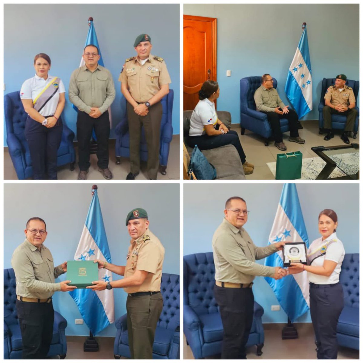 Honduras 🇭🇳 y Panamá 🇵🇦 mantienen una fuerte relación en materia de seguridad; desde 1986 estudiantes de ese país, son formados en la #ANAPO. Hoy tuvimos la grata visita de una delegacion conformada por <a href="/senafrontpanama/">SENAFRONT PANAMÁ</a>
y <a href="/migracionpanama/">Migración Panamá</a> a fin de fortalecer lazos de cooperación.