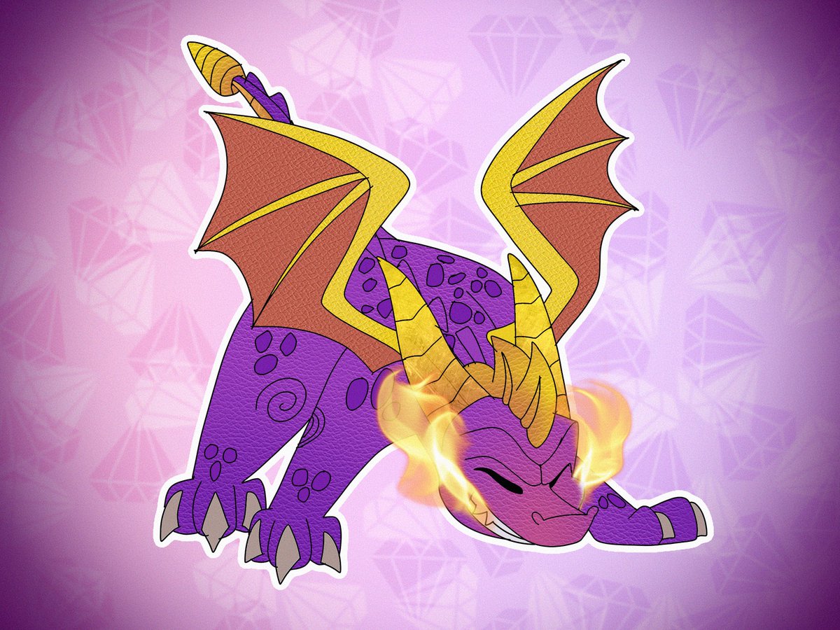 I love how much personality he has! He’s charismatically witty and admirably confident, yet such an optimistic & plucky underdog. But above all, he’s a charming kind-hearted hero. His efforts for helping others go above and beyond! He’s my little fireball💜 #Spyro #Spyrothedragon