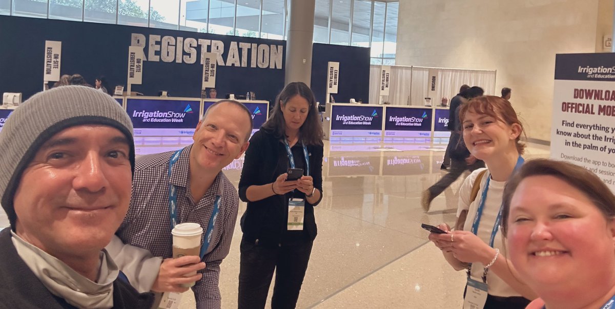 irriaudi's tweet photo. The expertise is real! Catching up with EPA, LSU and @UF_ABE friends at #IrrigationShow! https://t.co/5ZQzrBtydH