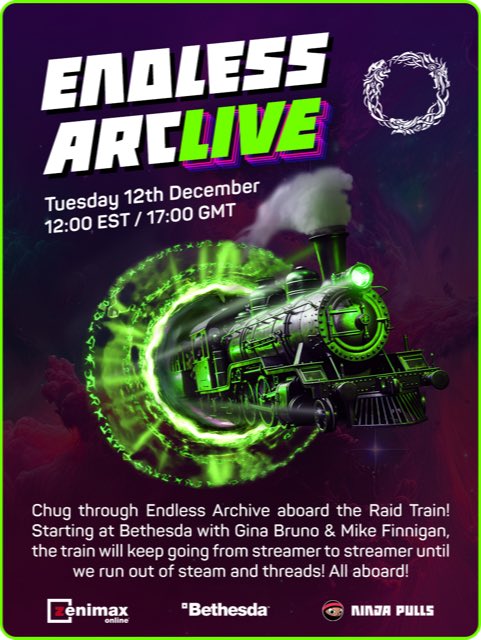 🥳 Check out some of the amazing streamers joining our Endless Archive raid train!!

<a href="/KattatoniaTTV/">Kattatonia</a> <a href="/Knightenator/">Knightenator✨ Streamer | Gaming | Gluten Free</a> <a href="/kayPOWXD/">kayPOWXD 🫖 Content Creator & Artist</a> <a href="/skinnycheeks/">Skinny Cheeks</a> <a href="/Ninja_614/">Ninja614</a> <a href="/neliserendipity/">Neli</a> <a href="/Bislobo_/">Bislobo</a> <a href="/Medic1556/">Medic</a> <a href="/GeonhdrioCrafts/">Geonhdrio Crafts</a> <a href="/JHartEllis/">Jonathan Hart Ellis</a> <a href="/No_Lollygaggin/">No_Lollygaggin @ St Jude PLAYLIVE</a> <a href="/Ladycub1/">Ladycub</a> 💜

Still time to join - just DM me 🤩