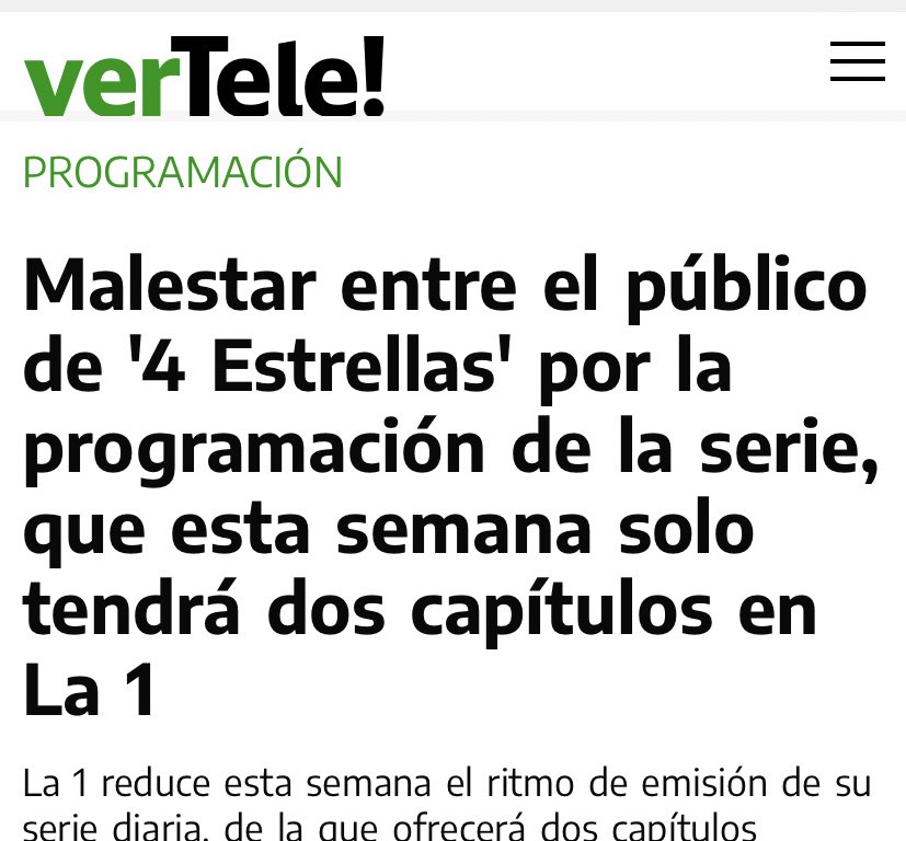 Saraa_00232's tweet photo. Ya lo ven absolutamente TODOS, medios y periodistas se hacen eco de lo mal que tratáis una serie que ven cada día más de 1M de personas y muchos días es la series con más espectadores de la cadena con NULA promoción

#Justicia4Estrellas @RTVE_Com @rtve @Josepablo_ls https://t.co/iFROAfFjQ7