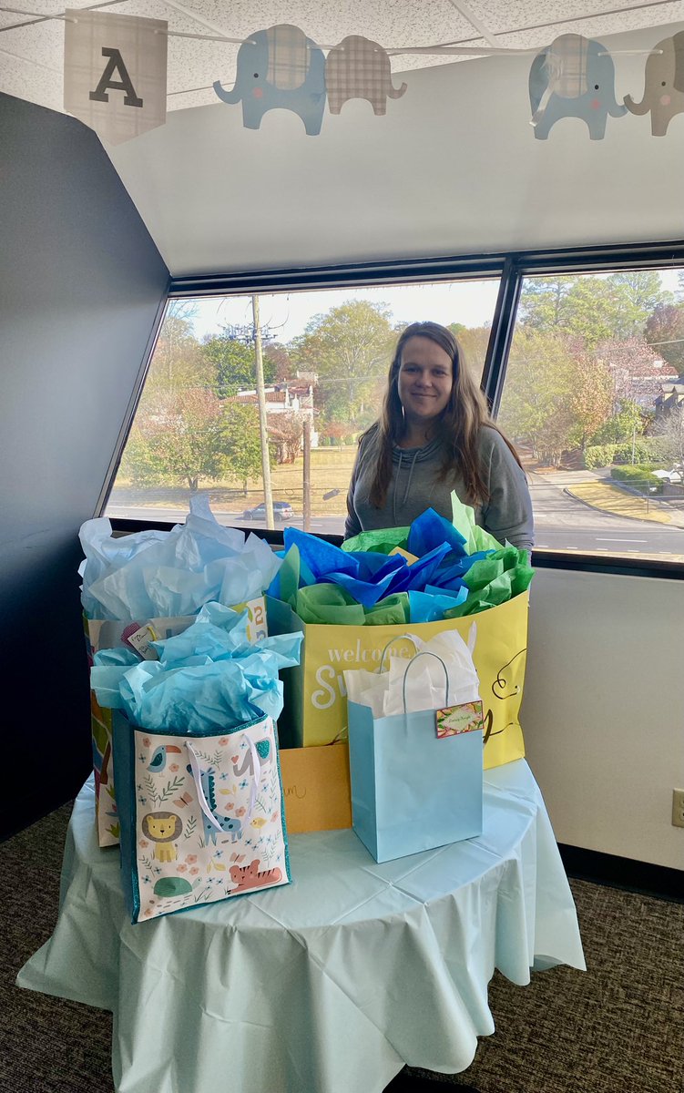 BhamGastro's tweet photo. Celebrating our Mom-to-Be! 👶🏼💙 https://t.co/s4Q6KVUoOy