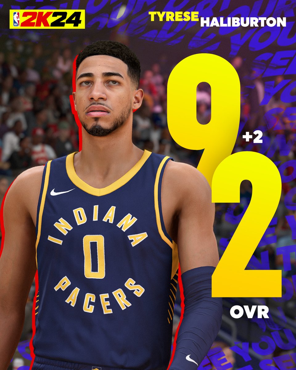 NBA2K's tweet photo. 9️⃣2️⃣ OVR for Haliburton 🏁  

#2KRatings https://t.co/xtsDcJphAl
