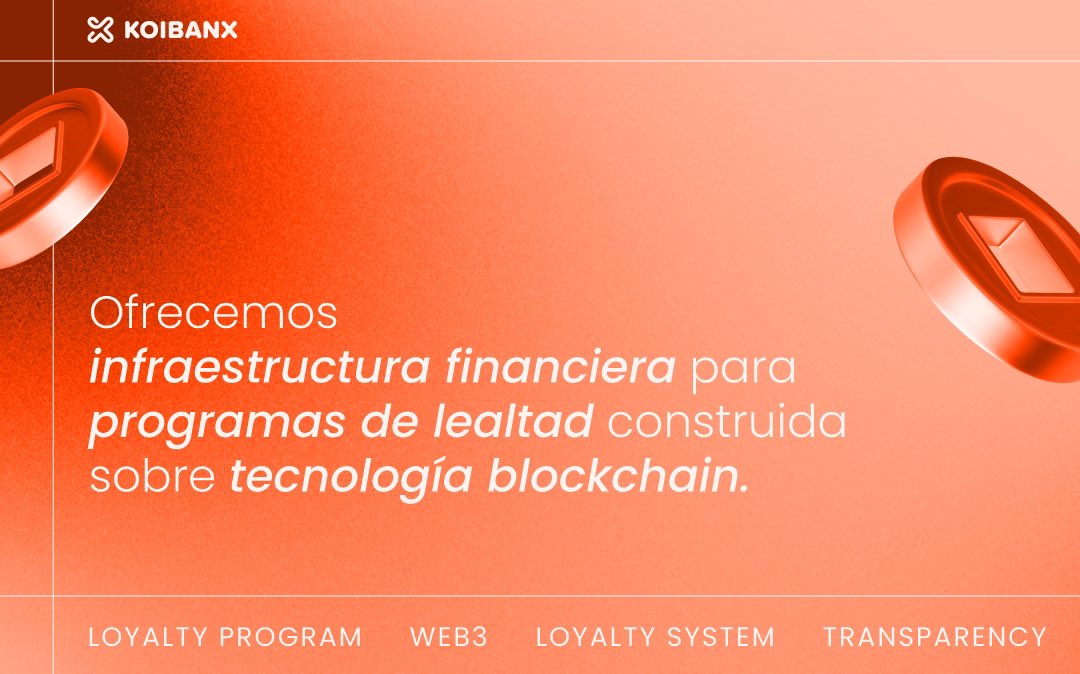 koibanx's tweet photo. LOYALTY PROGRAM 🔗
✔️Tecnología Web3 con operaciones en tiempo real.
✔️Campañas en minutos, asociadas a diferentes productos bancarios.
✔️Sistema de puntos personalizado.
✔️Control de información y transparencia a usuarios del banco.
#Web3Lovers 😎 https://t.co/FZiKQvnVbp