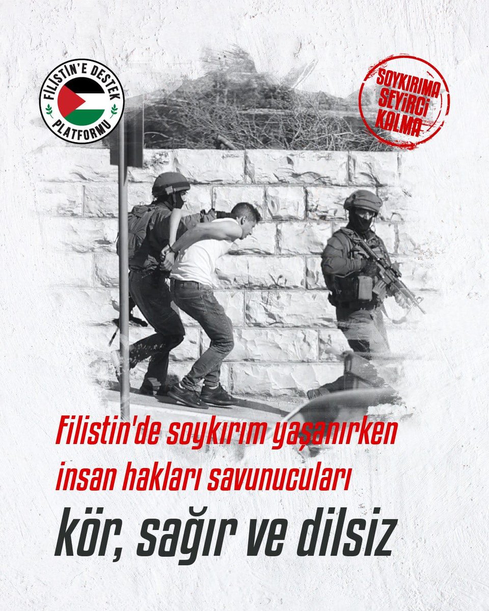 huseyinozturk_1's tweet photo. Dünyanın kör ve sağır kaldığı, Filistinli Mazlumların feryadının arşa ulaştığı

#SoykırımaSeyirciKalma https://t.co/6buiXxT6XC