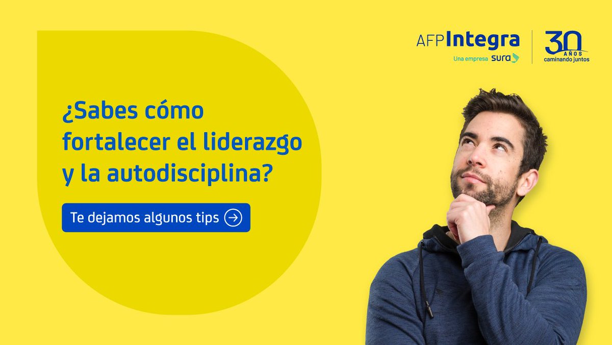 AFP_Integra's tweet photo. El liderazgo es la habilidad para tomar decisiones que impulsan tu crecimiento y te orienta hacia tus metas. Te invitamos a leer el blog “Liderazgo personal” de #TalentoImparable para que aprendas más tips de cómo potenciarlo. Ingresa a: https://t.co/PXhwcu016h https://t.co/V3IGYO2eLx