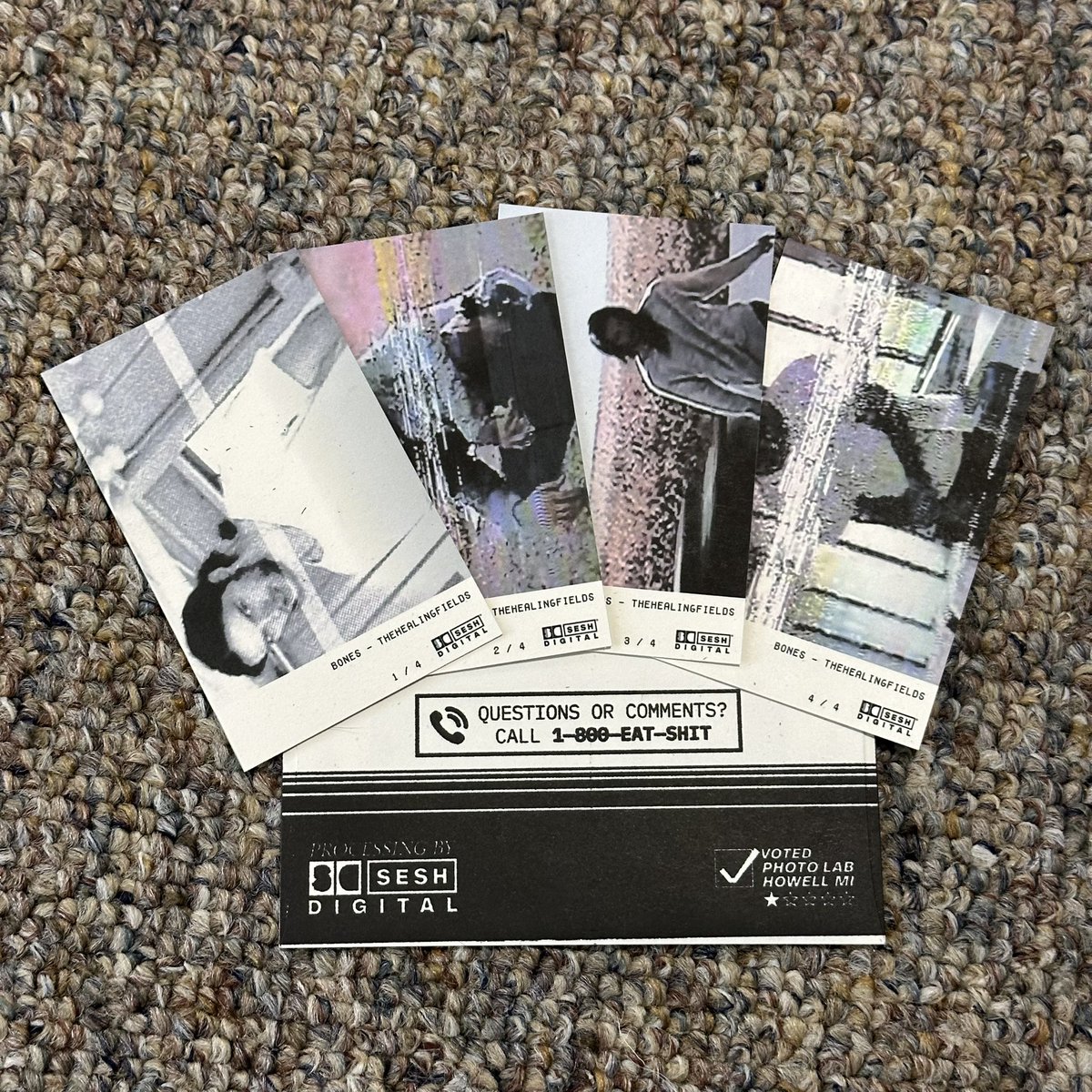 pentazine's tweet photo. @TeamSESH @elliottoconnor 
“DeadLetters”
600dpi inkjet on 100lb French Paper
RISO on A-1 French Paper envelopes
2.5x4 inch photos
Companion to “InLovingMemory — The Work of Elmo Kennedy O’Connor”

#sesh #TeamSESH #BONES https://t.co/W2SRf4gzjo