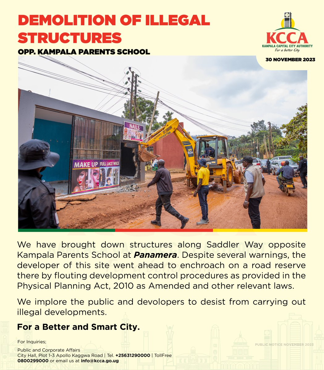 Kampala Capital City Authority (KCCA) tweet media