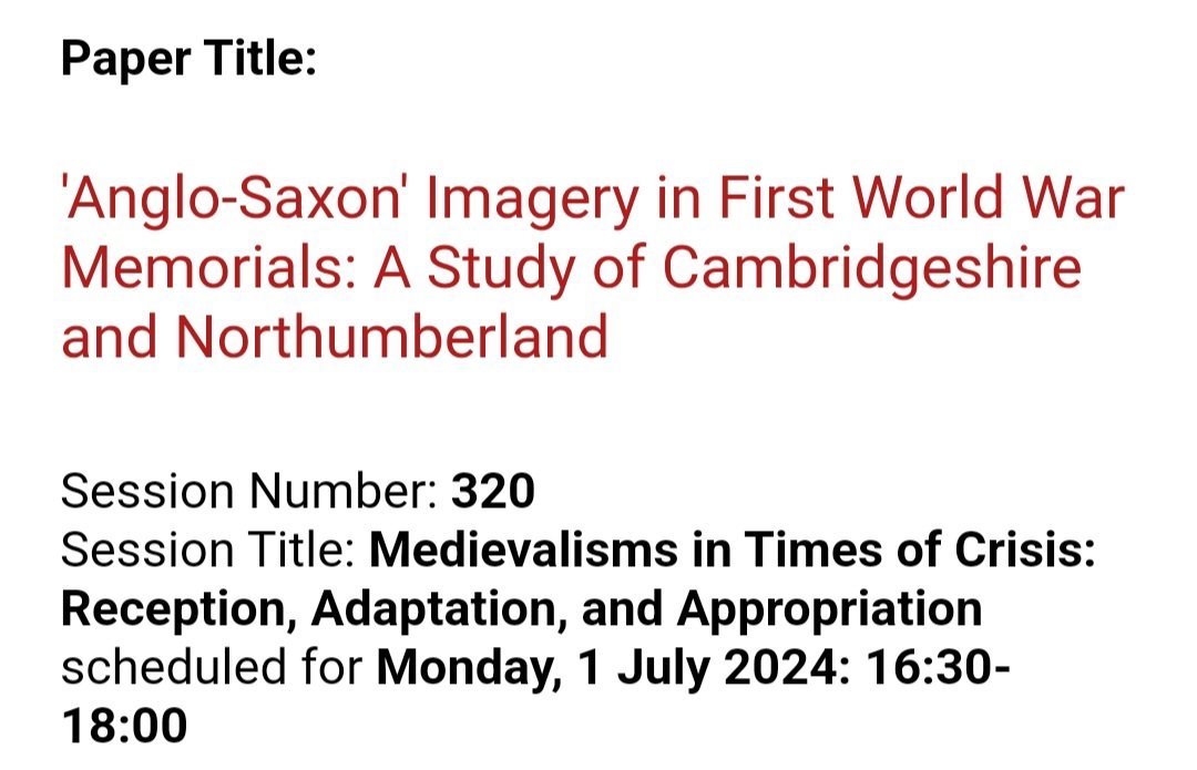 samhogarth26's tweet photo. I'll be presenting my first conference paper at @IMC_Leeds next July! https://t.co/T0UZUBr0Q6
