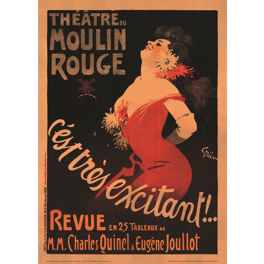 What a dream come true 
when the world’s become 
a Moulin Rouge