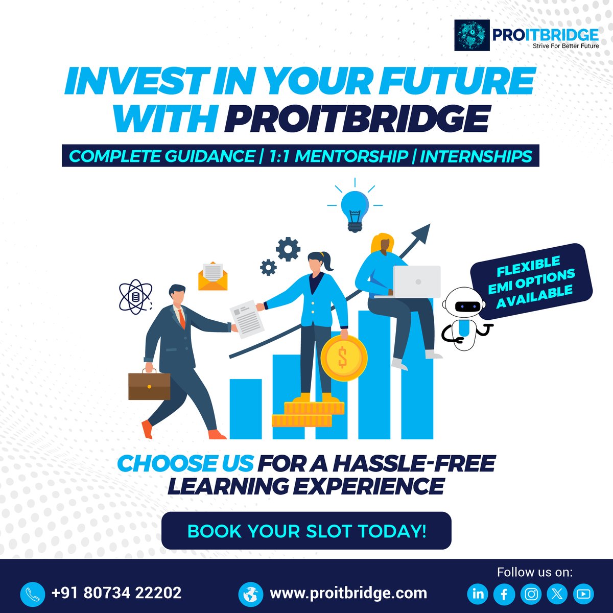 proitbridge's tweet photo. Choose ProITbridge for a hassle-free learning experience with flexible EMI options. Invest in your future seamlessly with us.

✅Book your Demo

Contact us: 8073422202 or Visit our website: https://t.co/ijOqkjv0Im

#datascience #mentorship #struggle #MachineLearning #institute https://t.co/WdnNRMi41m