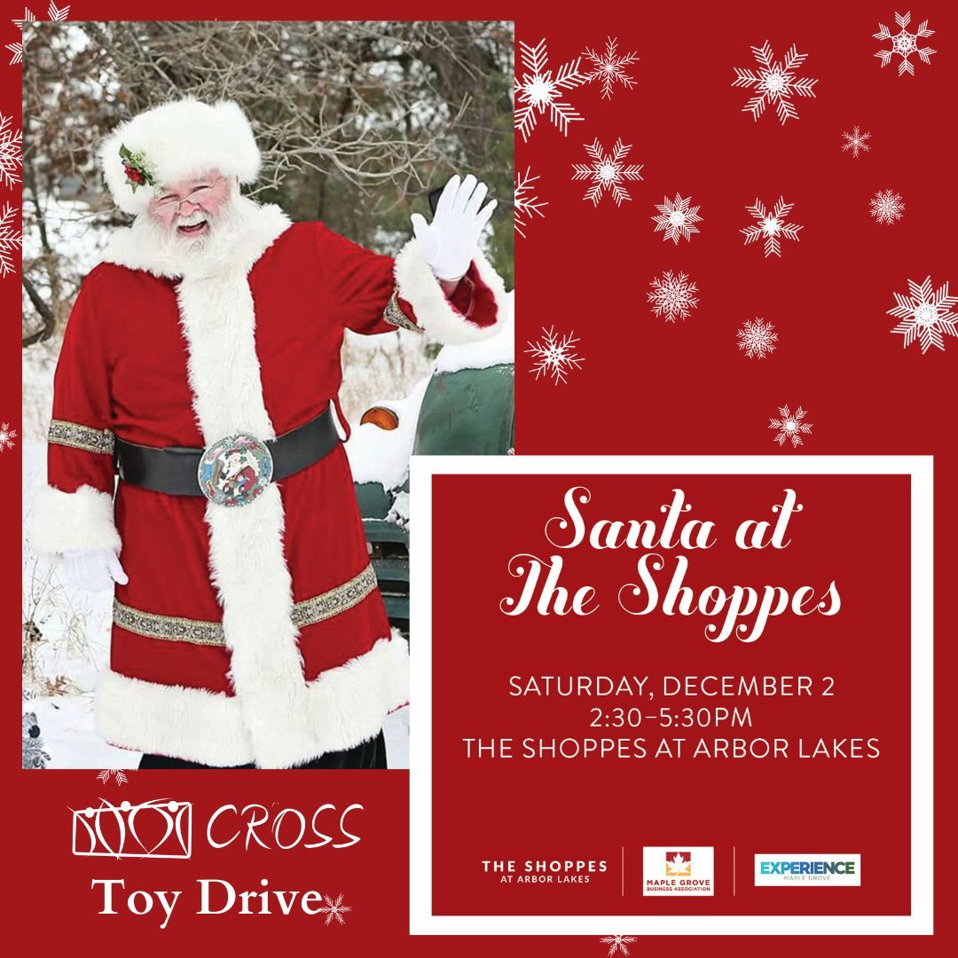Join CROSS Services, The Shoppes at Arbor Lakes, and SANTA to kick off the holiday season and support your community through their Toy Drive! All toys will be donated so parents can select a holiday toy for their children.

#toydrive2023 #toydrive #givelocal #hohoho