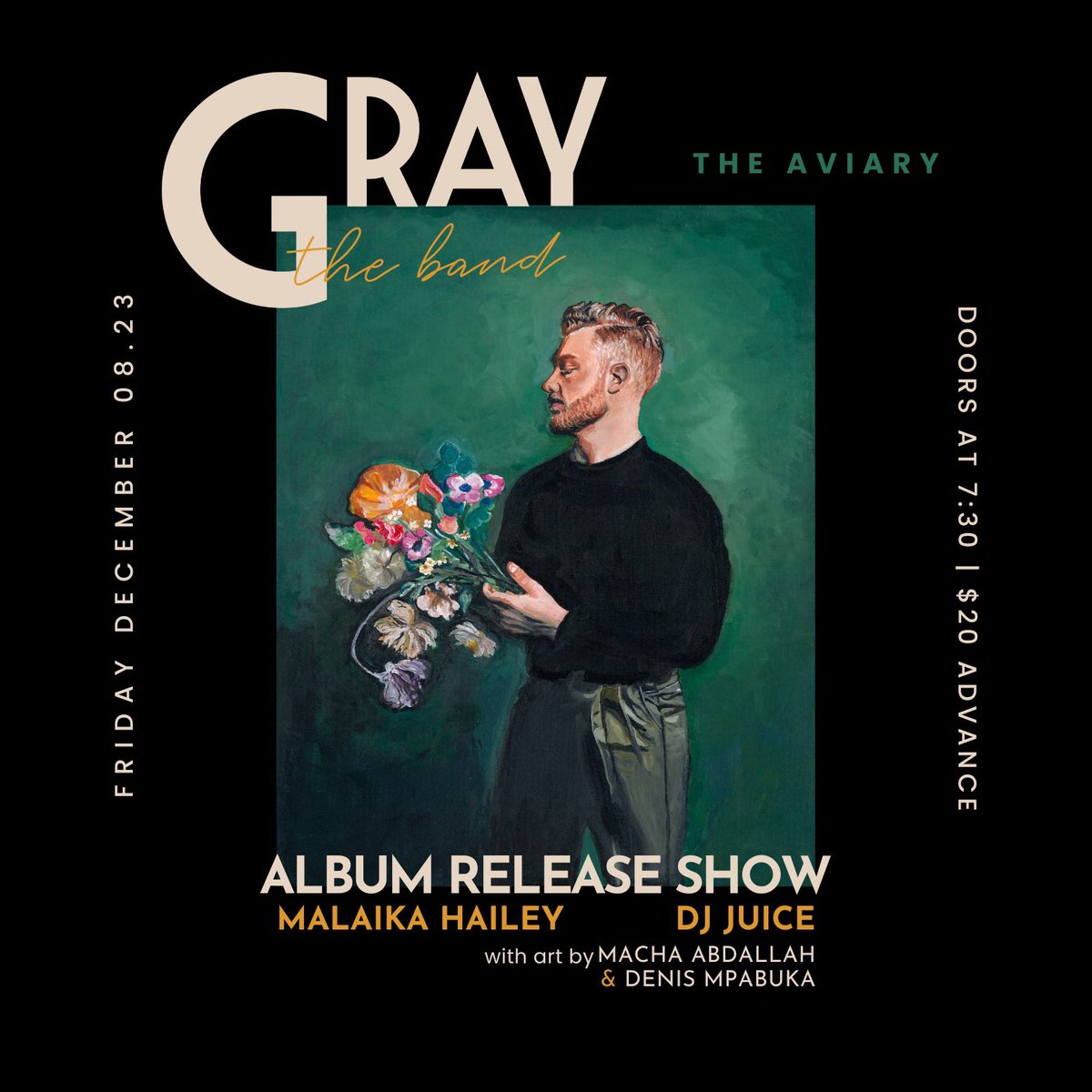GRAYthebandd's tweet photo. We’re performing our debut album December 08th at The Aviary! https://t.co/6kBG1DkVGx