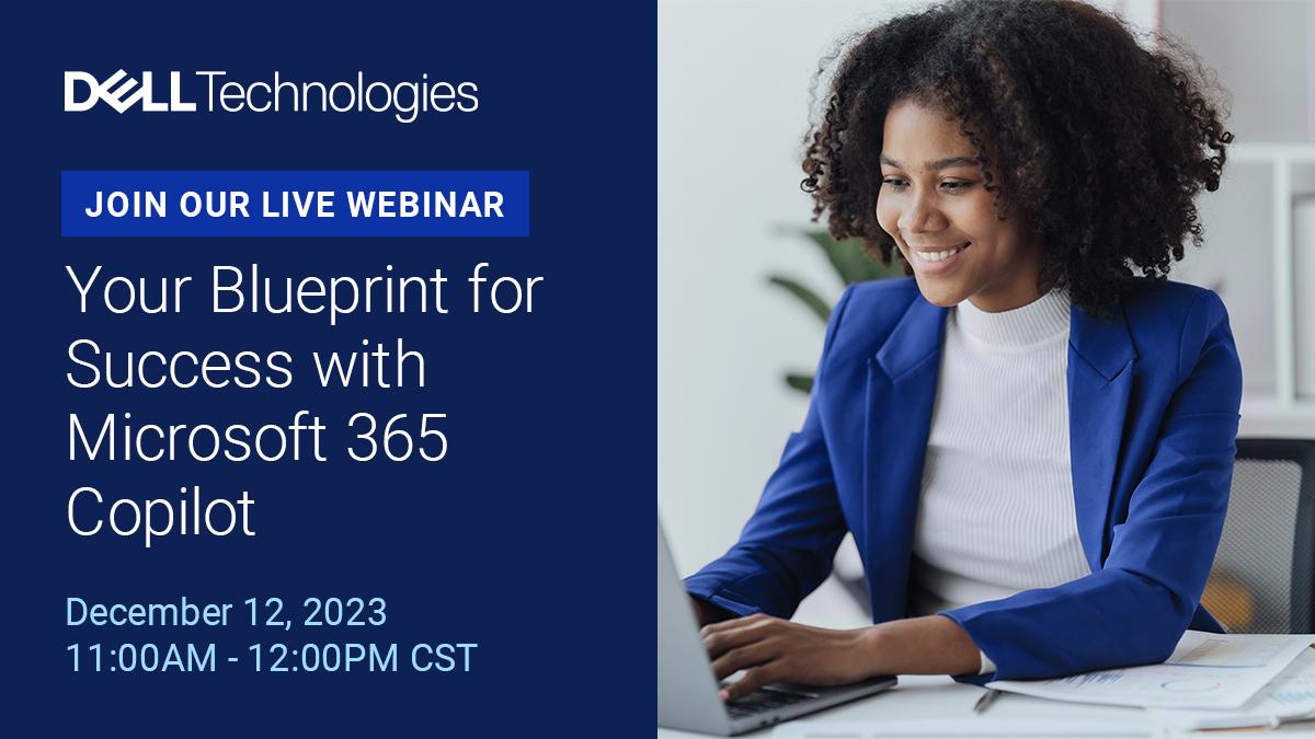 Join us for an insightful discussion with <a href="/mustafahamid/">mustafahamid</a> from <a href="/DellServices/">Dell Services</a> and <a href="/Microsoft/">Microsoft</a> on best practices to implement Microsoft 365 Copilot and maximize productivity gains across your organization.

Register: dell.to/3ssI1d3

#IWork4Dell #GenAI #Microsoft365 #Copilot