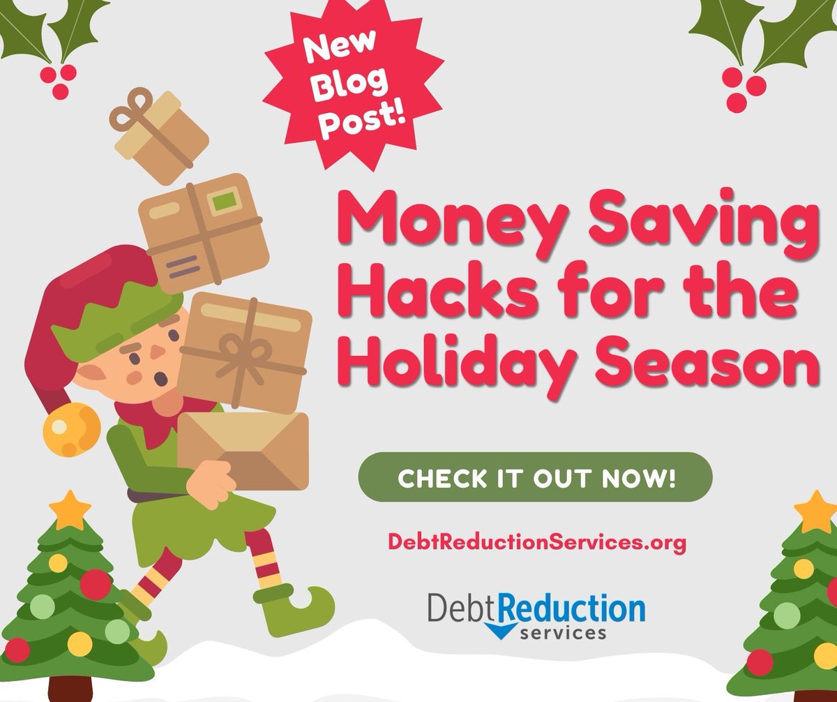 New Blog post on DebtReductionServices.org!

"Money Saving Hacks for the Holiday Season"

Check it out here:

debtreductionservices.org/blog/money-sav…

#holidayspending #debtrelief #creditcarddebt #debtreductionservices