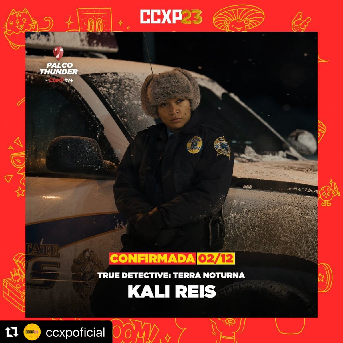 KO_Reis86's tweet photo. SO EXCITED to be attending this years CCXP to talk about HBO ‘s True Detective premiering on Max January 14th‼️
A dope way to go to my first Comic Con ever 🤘🏽😝🤘🏽 AND NOW…let the journey begin SKKOOO!!
#Blessed #TrueDetective #NightCountry #HBO #MAX #Warrior #stroyteller https://t.co/GIdANceDxy