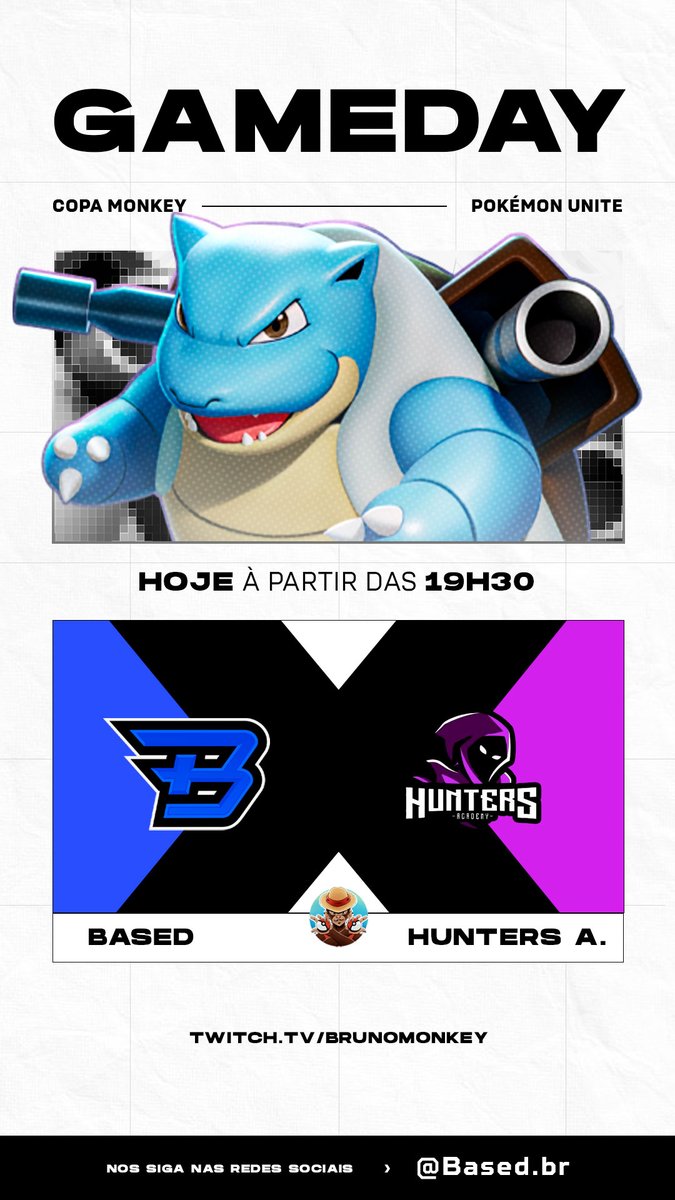 Família! Vamos iniciar nossas atividades na copa monkey (<a href="/brunomonkey22/">Bruno Monkey 🎀</a>)  batendo de frente contra a  Rare Hunters Academy!

Vem torcer pela gente e lança a #vaidebased a partir das 19h30 de HOJE.  🔥💙