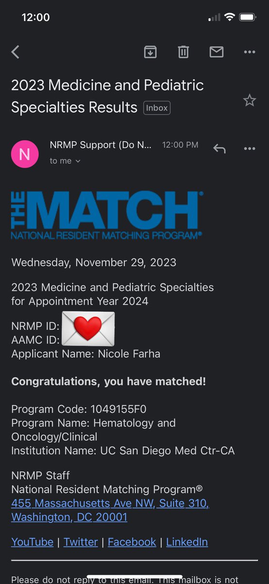 nicole_farha's tweet photo. I matched at UCSD for heme onc fellowship‼️
Couldn’t have done it without my family, especially my sister who I’ve followed around for the past 6 years 🤪 and my friends 💕
not to mention every stranger I met over the past 3 months who I forced to give me advice!! We did it!!! https://t.co/SC38QqpDLC